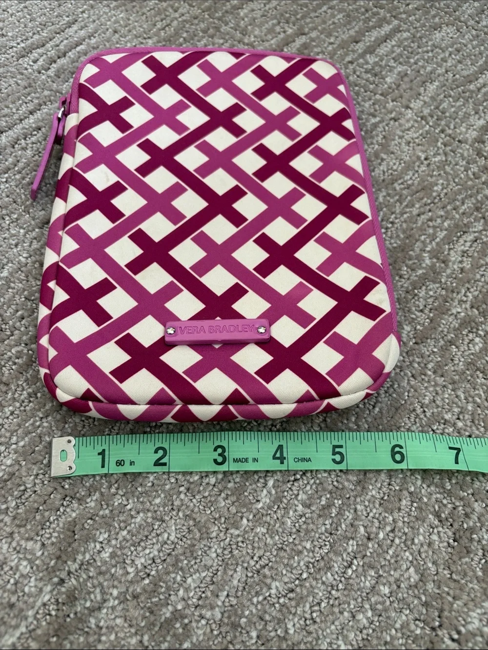 Vera Bradley Fuchsia & Magenta Lattice Tablet Sleeve